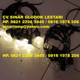 Fitting Lampu Gantung Outdoor 6 LED x 1 watt